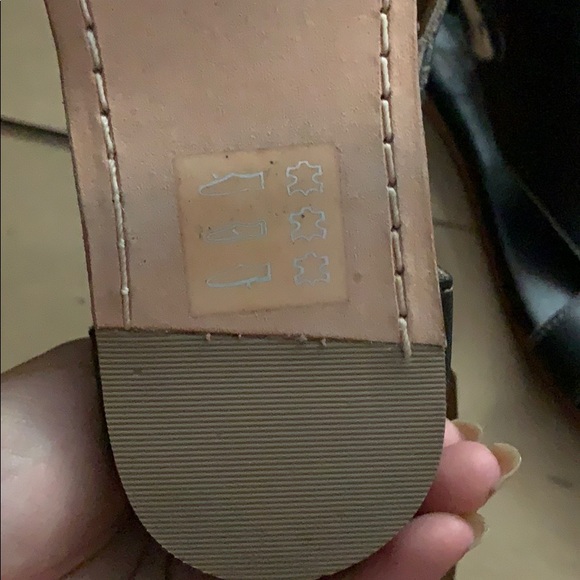 New bed Stu black Leather Gladiator Sandals Sz 7 - Picture 4 of 13